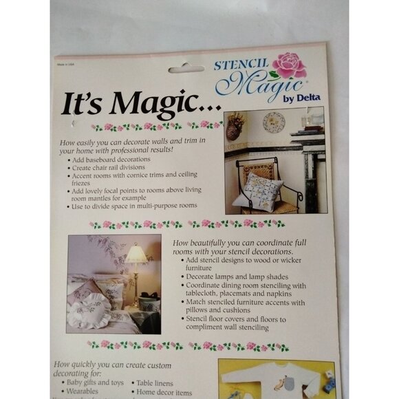 Delta Home Stencil Ivy Border Pre-Cut Walls Furniture Craft - Picture 7 of 9